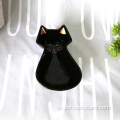 Katzförmige Haustier -Fütterungsschale drei Größen schwarz
